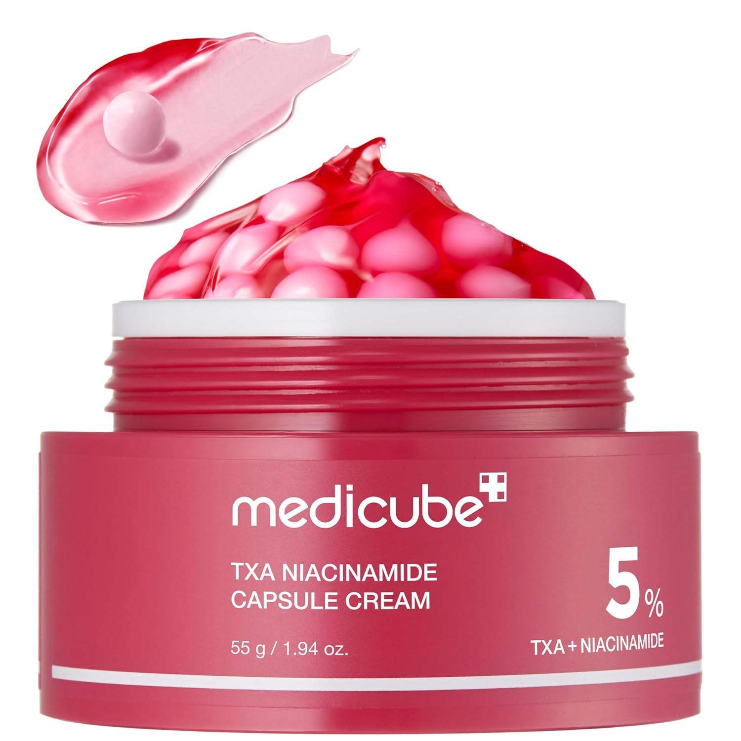 ក្រែម Medicube Cream TXA+Niacinamide Capsule Cream ក្រែមផ្តល់សំណើមពីរជាន់ ភ្លឺរលោង
